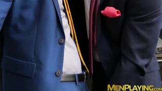 Bearded stud bends over and takes dick in his tight hole