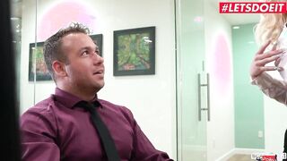 SCAMANGELS - BELLA ROSE AND ATHENA FARIS AMERICAN BABES HOTTEST 3 WAY AT THE OFFICE!