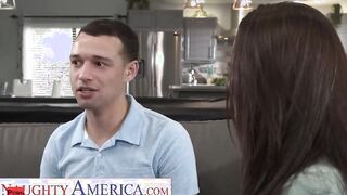 Russian mom Crystal Rush takes over a young hung dick