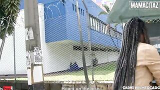 Curvy Black Ana Ebano Picked Up And Boned Hard For