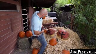 Monster booty Latinas share Jmacs huge cock on a ranch