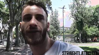 Horny bearded Latino getting raw banged POV style