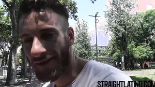 Horny bearded Latino getting raw banged POV style