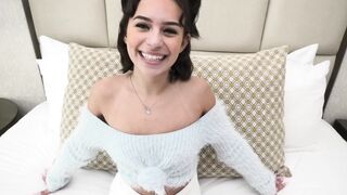 This 18 yr old teen with braces sucks a fat cock