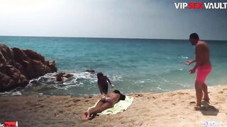 PORNDOEPEDIA - Cutie beauty Noe Milk Getting Seduced Into Hardcore Beach Sex - VIPSEXVAULT