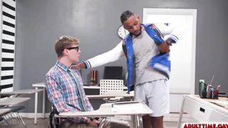 Jack Gets Anal Gangbang Inside the Classroom