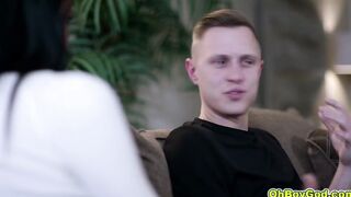 Reagan Foxx guides Alex Mack with his poping boner