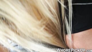 Escort babe in stockings filmed while screwed and creamed