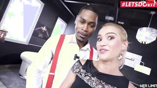 HerLimit - Cherry Kiss Squirting Serbian mom Takes A Enormous long african cock Into Her Tight Booty!