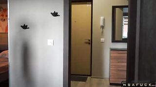 Redhead Slut Pays with her Body for Pizz
