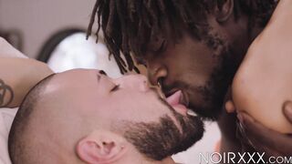 Handsome Devin Trez drilled blindfolded hunks ass after BJ