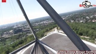 Red haired German Barely Legal with tiny titties plowed outdoors