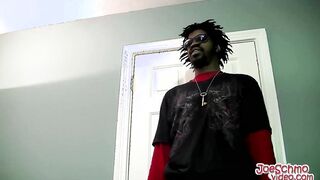 Black dude has no problem being jerked off and sucked dry