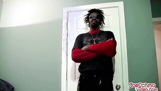 Black dude has no problem being jerked off and sucked dry