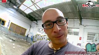 Blonde spanish bimbo with natural titties wanna screwed inside a lost place