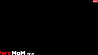 Nice Step Son Helps Dark Haired Stepmom to Shave her Pussy