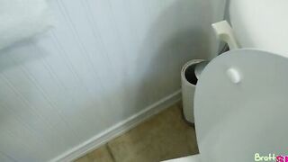 Lana Rhoades is annoyed that her stepbrother Tony pissed all over the bathroom seat. She demands that he clean the