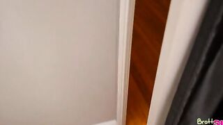 Lana Rhoades is annoyed that her stepbrother Tony pissed all over the bathroom seat. She demands that he clean the