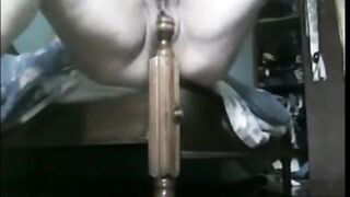 my old cunt doesn't shy away from big objects