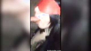 Slave Stella sucks my cock and offers her asshole