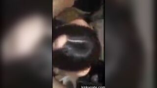 Slave Stella sucks my cock and offers her asshole