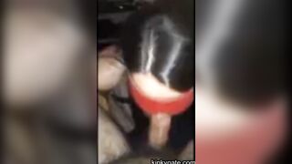 Slave Stella sucks my cock and offers her asshole