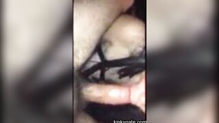 Slave Stella sucks my cock and offers her asshole