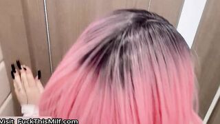 Toilet Whore Feeding Her Cum as Dinner while Waiting for Order in Restaurant