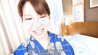 Momoko Azuma returns to our studios and wears a yakata to masturbate