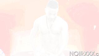 Zario Travez wanking his enormous dick and sprays warm cum