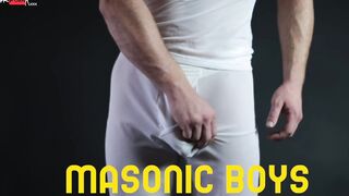 MasonicBoys - Angelic submissive aggressively barebacked by daddy bear
