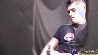 Tapher bends Alex over and fucks him with his thick dick