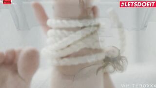 WHITEBOXXX - Bushy Pussy Girlfriend Izzy Lush Tied Up And Fuck Inside The Butt - LETSDOEIT