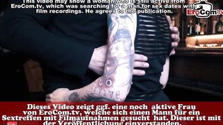 German couple fucks at online dating inside a public pub - EroCom
