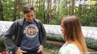 Petite 19 Yo Lullu Gun Goes Into The Woods Ready For