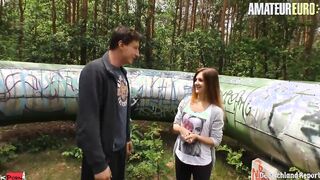 Petite 19 Yo Lullu Gun Goes Into The Woods Ready For