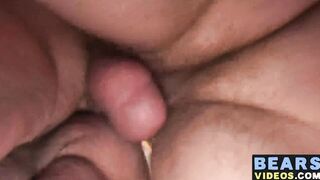Fatty with tattoos gets ass drilled by fit and big dick dude