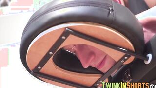 Horny blond twink gets a good handjob from Shane Hirch