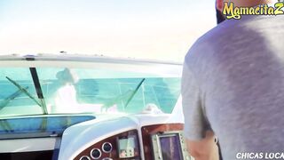 MAMACITAZ - Kinky Outdoor Sex on a Boat for Long Melons MILF Gina Snake