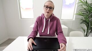 A nice blowjob from stepmom Audrey Madison