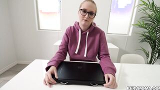 A nice blowjob from stepmom Audrey Madison