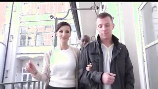 Dark Haired Inked Goddess Takes a Long Ebony Dick into Her Booty as Her Hubby Watches