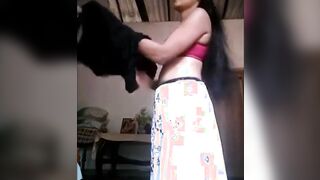 Indian Milf Mira teasing her nephew