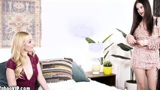 Lesbian MILF mom spending time with teen
