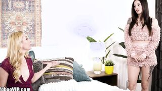 Lesbian MILF mom spending time with teen