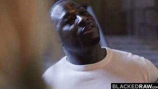 BLACKEDRAW beauty Blonde Mom Jordan takes on 2 thick long african cock