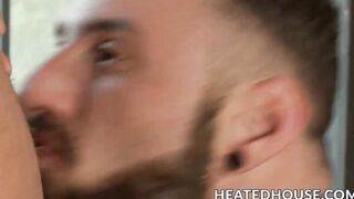 Inked hunks having anal fun on a hitchhiking trip in nature