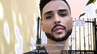Stunning young Latino barebacked by a stranger for money