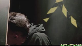 Des fucked Mason while working at the sex club