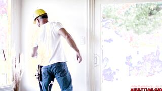 Getting Anal Fucked by the Beefy Contractor